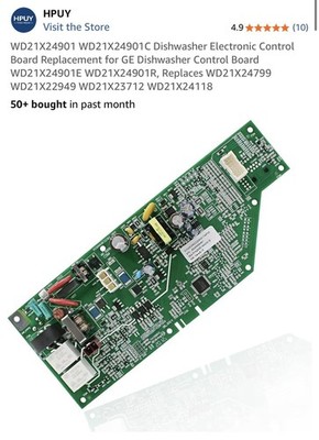 HPUY WD21X24901 Dishwasher Electronic Control Board Replacement for GE Dishwash