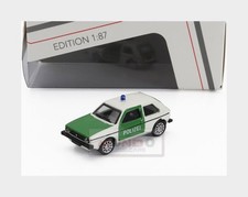 1:87 SCHUCO Volkswagen Golf Mki Polizei 1974 Green White 452677500 MMC