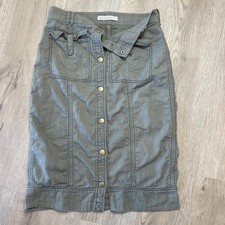 Abercrombie corduroy skirt for girls, size 27; 3 pockets, Green, Bottom,