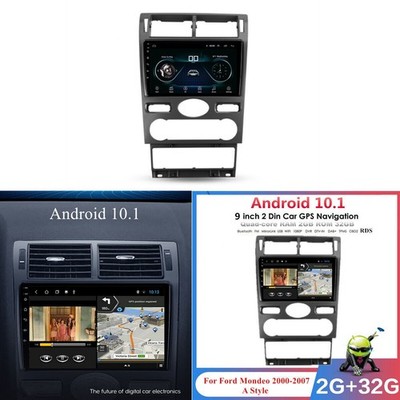 9'' For Android 10.1 2+32GB Car Stereo Radio GPS For Ford Mondeo 3 00-07 A Style