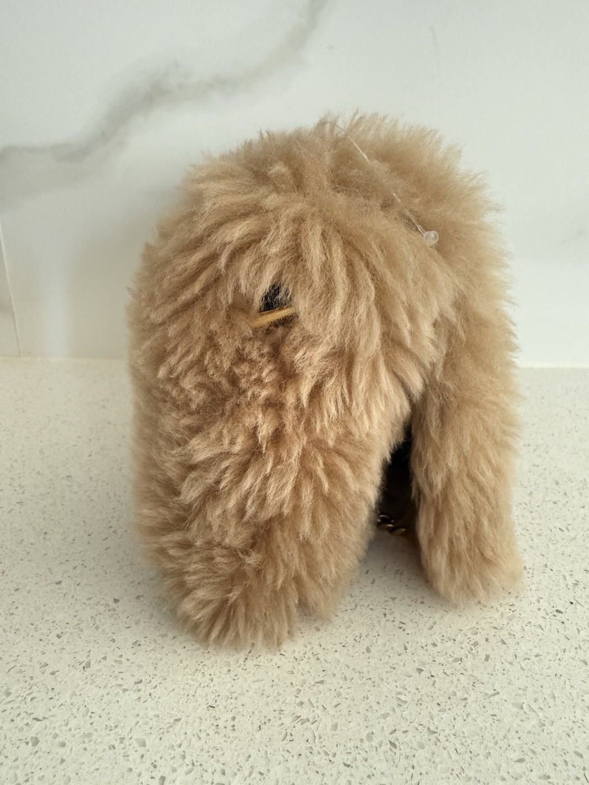 Borsa a tracolla YSL Saint Laurent Kate Shearling