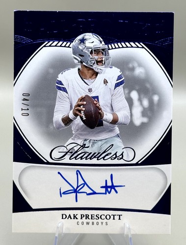 ‼️2025 Panini Flawless Dak Prescott On Card Auto #04/10 Dallas Cowboys Football