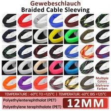 1/2" PET Expandable Wire Cable Sleeving Sheathing Braided Loom Tubing Harness