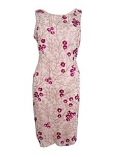 Calvin Klein Women's Floral-Sequined Sheath Dress (8, Rose Multi) 700289326760