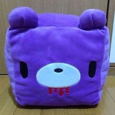 Gloomy Bear Plush Face Cube Cushion Purple Chax GP 32cm CGP-375 Rare