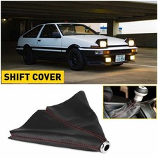 Shift Knob Shifter Boot Cover Gear Black Suede Red Stitch For Honda Usa Na2 Shift Knob Shifter Boot Cover Gear Black Suede Red Stitch For Honda Usa Na2