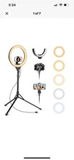 Aureday 14'' Selfie Ring Light with 62'' Tripod Stand and Phone Holder Dimmab...