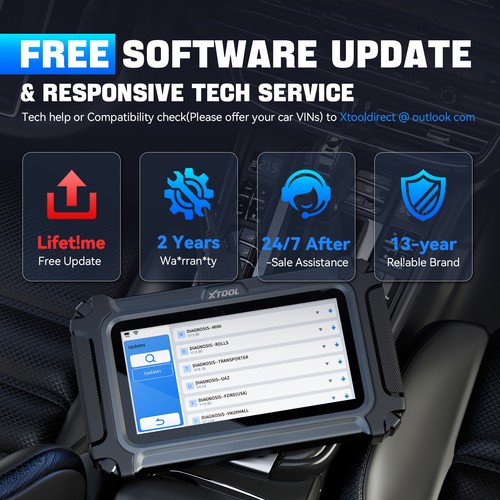 2025 XTOOL D6 Car OBD2 Scanner All System Diagnostic Tool Lifetime Free Update - Picture 3 of 9