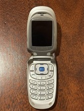 Vintage Samsung SGH-X426 Silver Flip Cell Phone Color Screen FOR PARTS OR REPAIR