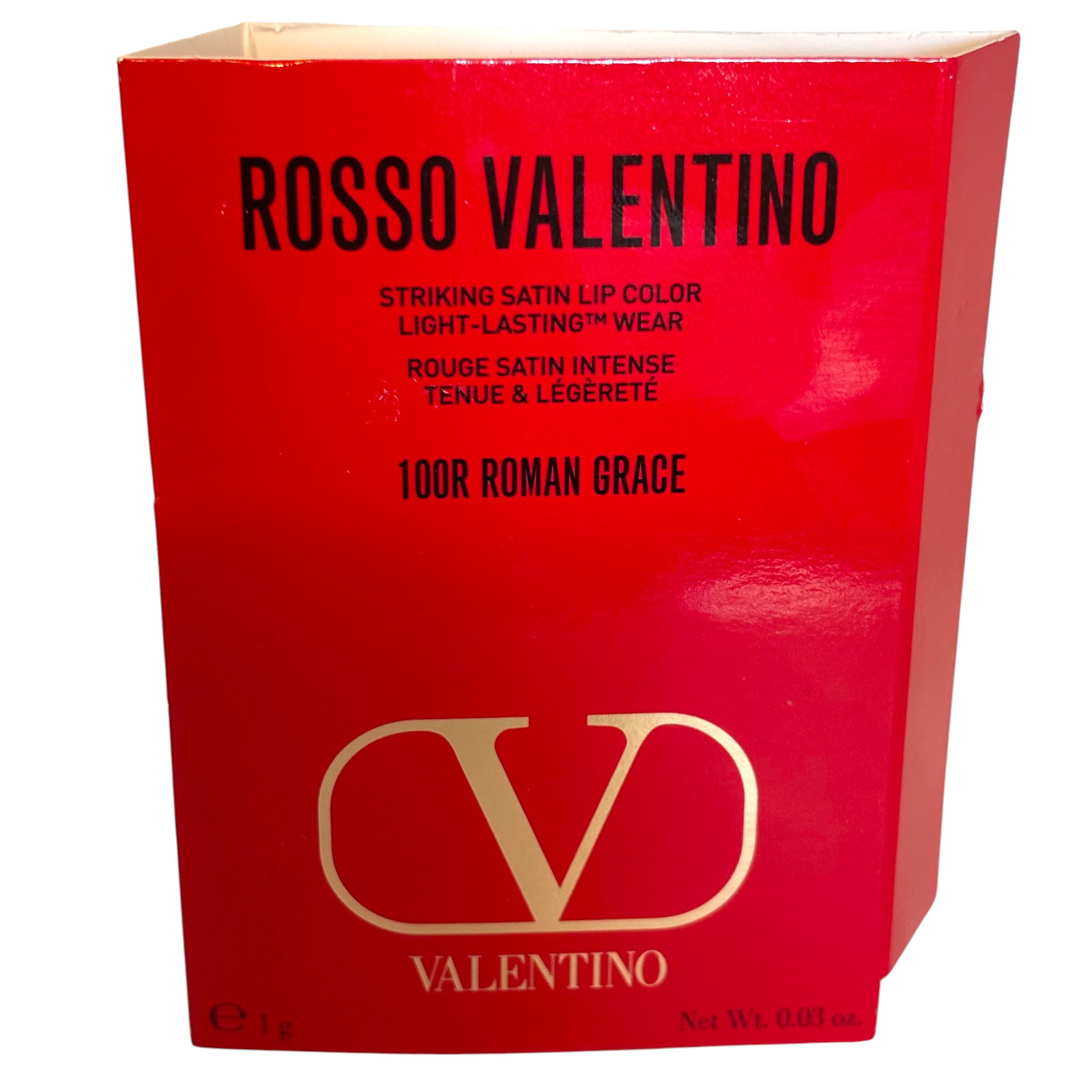 Valentino Rosso Valentino Satin Miniature Lipstick 100R Roman Grace 0.03oz /1g thumbnail 2