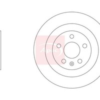 Apec Bremsscheibe Hinten Mercedes A-Class Sal V177 2018 Einzel