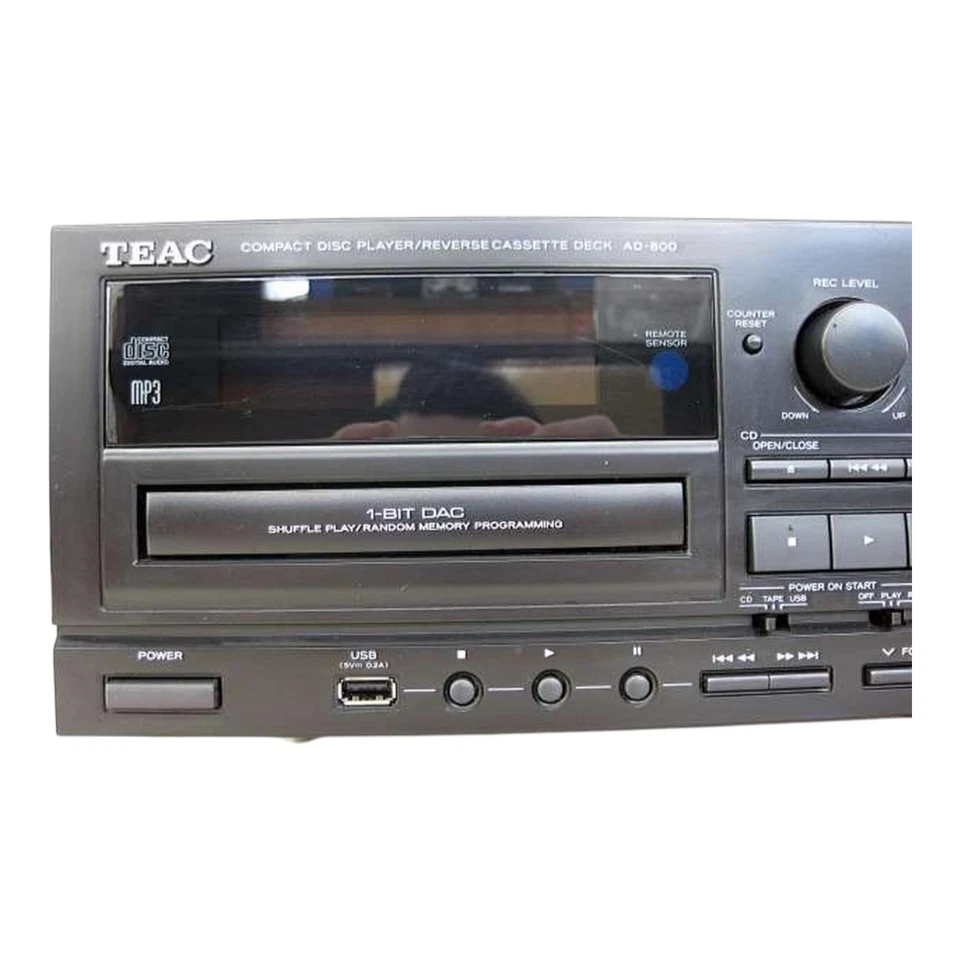 REPRODUCTOR DE CD ESTÉREO TEAC AD-800 / CASSETTE DECK artículo basura Foto 2 de 4