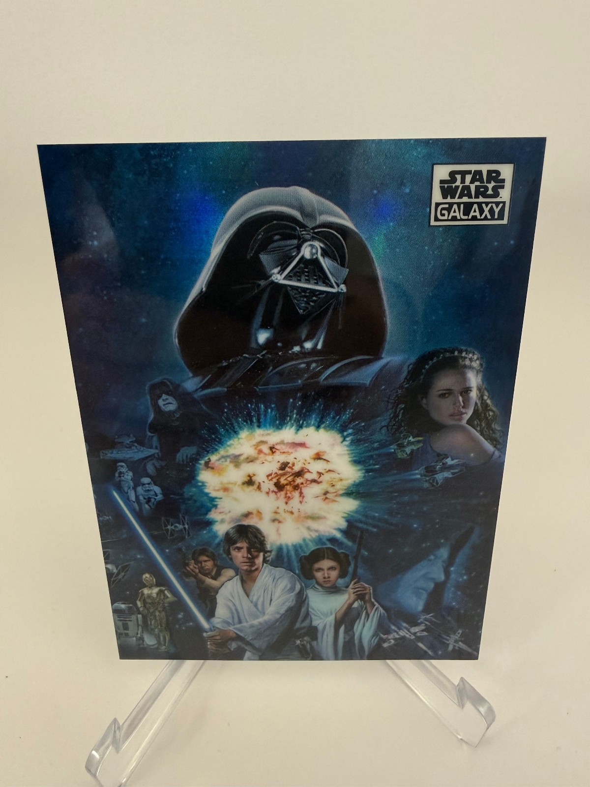 2021 Topps Chrome Star Wars Galaxy Refractors #48 Empire and Rebellion *PWE*