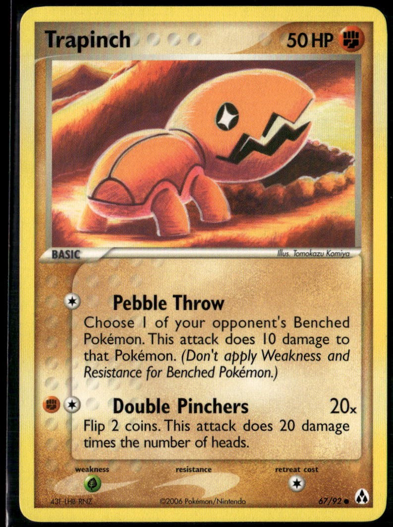 Trapinch 67/92 Common Legend Maker LP Pokemon Card