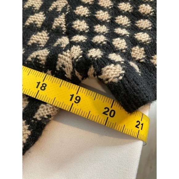 Vestido Suéter Romeo + Juliet Couture Mujer Negro Beige Talla L Estampado Geométrico Foto 4 de 4