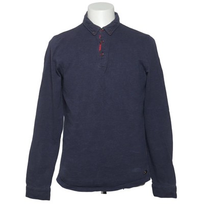 No Excess, Rugby Shirt, Größe: M, Blau, Baumwolle, Einfarbig, Herren #mt2