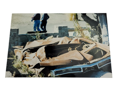 Vintage Mount Saint Helens Eruption Aftermath Smashed Car 4 x 6 photo Photograph
