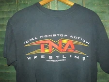 2003 Vtg y2k TNA Total Nonstop Wrestling Promo T Shirt wwf wwe ecw raw M 26x20