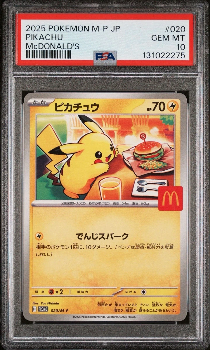 Collectible Individual Grade 10 Pikachu Pokémon TCG Card Games in