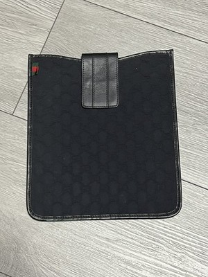 Authentic Gucci GG Leather iPad Case Tablet Sleeve 
