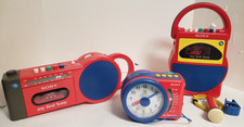 Lot of 3 my first SONY Tape-Clock Radio-Tape Radio TCM-4000 ICF-A6500 CFM-2000