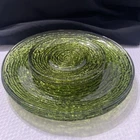 Anchor Hocking Soreno Avocado Green 10” Luncheon Plates (3) & Saucer Plates (3)