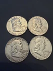 4x Franklin Half Dollars great silver stacker each