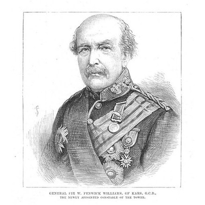 Sir William Fenwick Williams Constable of the Tower of London - Antikdruck 1881