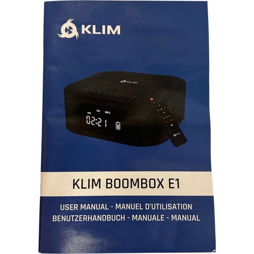KLIM Boombox E1 Portable Stereo Bluetooth CD USB Player - Picture 17 of 23