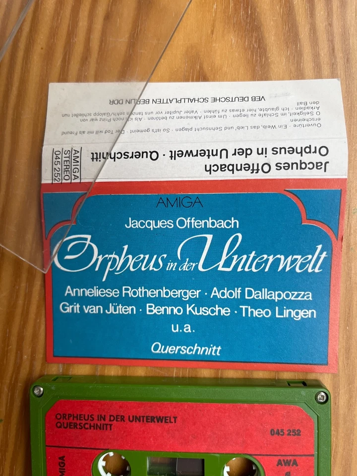 MC Orpheus in der Unterwelt Jacques Offenbach Amiga MusikKassette 045 252 - Image 3 of 4