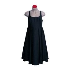 Azazie Atelier Olivia Cocktail Dress 16 Black Women Prom Formal Party Godet Tie