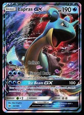Lapras GX 35/149 Holo Ultra Rara Set Base Sole e Luna Carta Pokemon