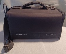 Bose SoundDock Portable Speaker Travel Case Bag Black Shoulder Strap Preowned