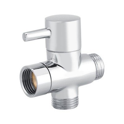 3--T-förmiges Umstellventil Für Dusche WC Bidet Sprühdüse Wasseradapter Chro