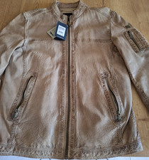 engbers Herren Lederjacke Braun Regular Gr. 5...