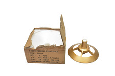 F-100 9" Federal Stand Gold Flag Stand Item 050215 Display Base 7.8 LBS