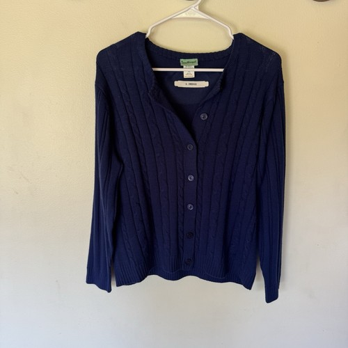 Maglione cardigan Sara Morgan blu navy con bottoni taglia XL - Foto 2 di 6