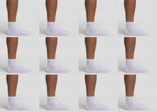 12 Paia Bike Sock Unisex Pompea Calza Girocaviglia Cotone Elasticizzato