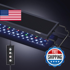 hygger Sun Moon LED Aquarium Light, Full Spectrum Fish Tank Light Day-Night Dual