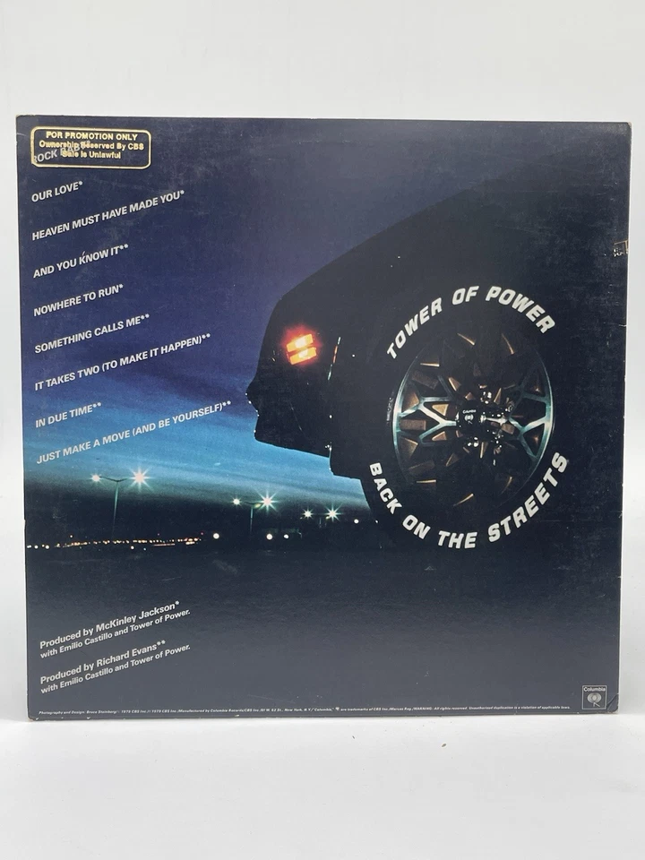 TOWER OF POWER BACK ON THE STREETS 12" LP VG+ VINYL RECORD PROMO COLUMBIA 1979 - Image 2 of 4
