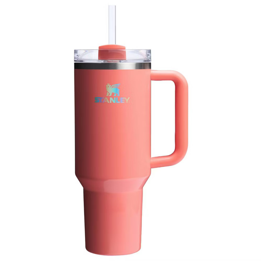 Stanley 40 oz Stainless Steel H20 Flowstate Quencher Tumbler Pucker Peach 6190₽