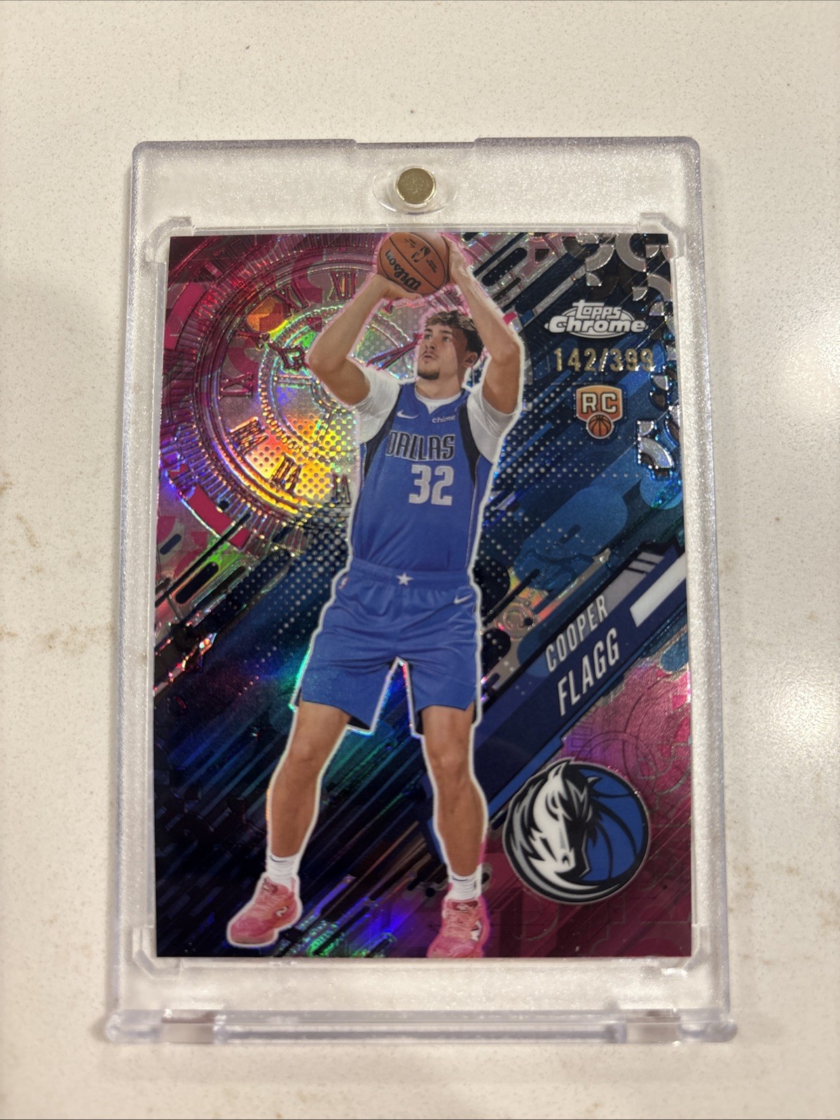 2025-26 Topps Chrome NBA Cooper Flagg Go Time Magenta Refractor /399 #GT-16