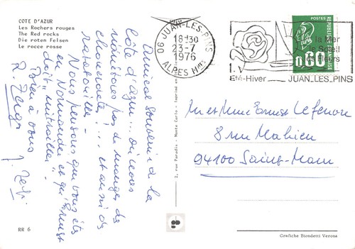 06-COTE D AZUR ROCHERS ROUGES-N�3698-B/0219 - Picture 2 of 2