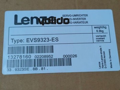 EVS9323-ES NEW LENZE EVS9323ES SERVO INVERTER US free tax