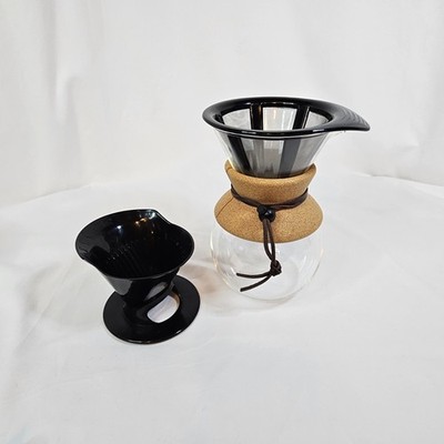 Bodum Pour Over Coffee carafe, 34 oz, with extra single cup filter holder