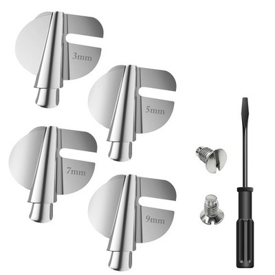 Nähfuß-Set für Nähmaschinen, 4 Größen, Breit, Schmal (4 Stück, 3/5/7/9 Mm) Q6D4