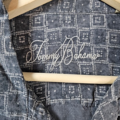 Camicia Tommy Bahama uomo XL seta camp hawaiana con bottoni floreale preppy - Foto 2 di 9