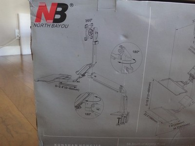 North Bayou 22''-35'' Ergonomics Interactive Sit-Stand Desktop Workstation FC35