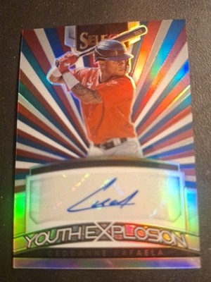 2023 Select #YES-CR Ceddanne Rafaela Youth Explosion Silver Auto SP /49 Red Sox