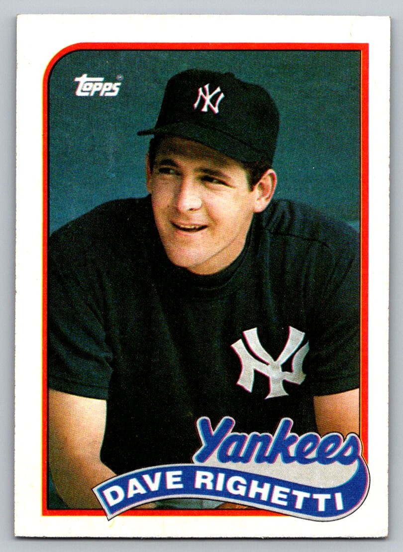 1989 Topps #335 Dave Righetti New York Yankees